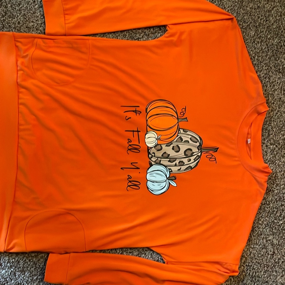 VGUC orange fall shirt